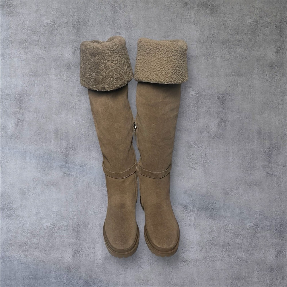Lauren Ralph Lauren Cristine Over-The Knee Suede Boots  Womens 7 Equestrian Boho - Picture 2 of 8